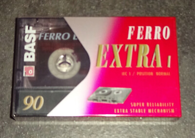 BASF Ferro Extra I 90 Audiokassette 1994 TAPE SEALED NEU & OVP TOP