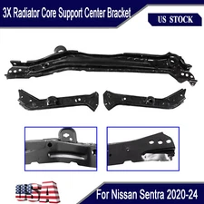 3X Radiator Core Support Center Left Right Bracket For Nissan Sentra 2020-2024