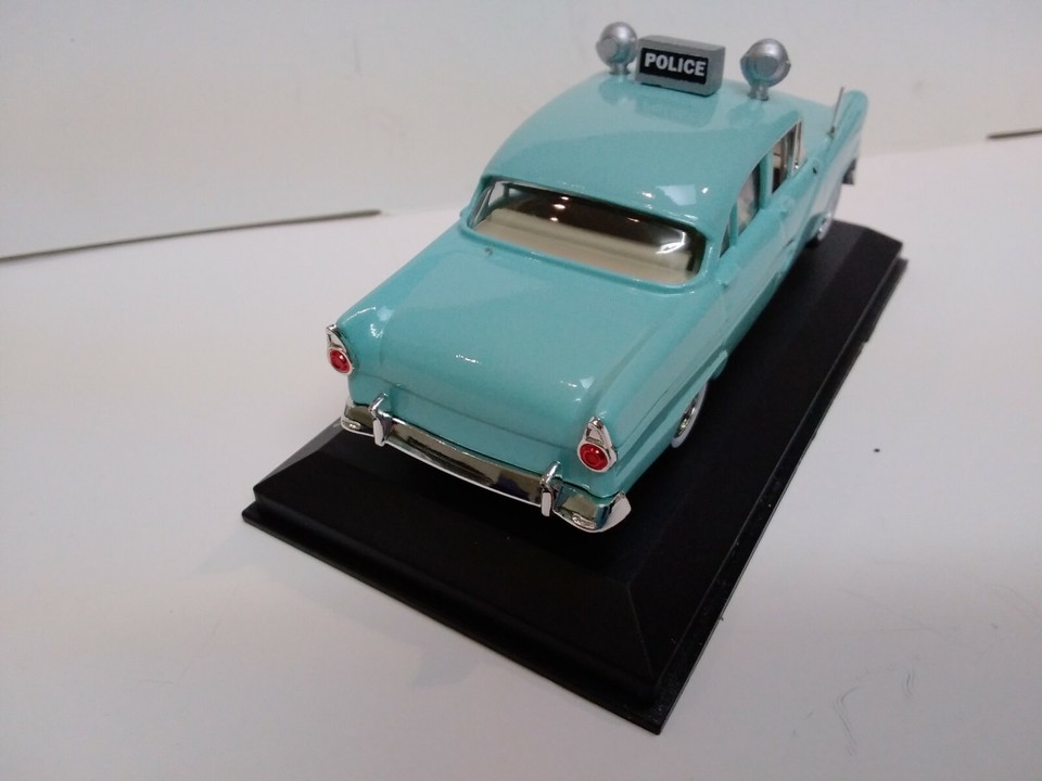 MODIFIED 1956 FORD FAIRLANE LHD REPAINTED LIGHT BLUE POLICE like