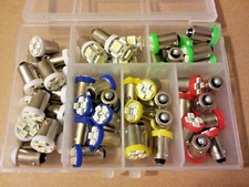 Fits Lincoln 51pc Asst Bright 12v Led Instrument Panel Ba9s Light Bulb Kit Nos