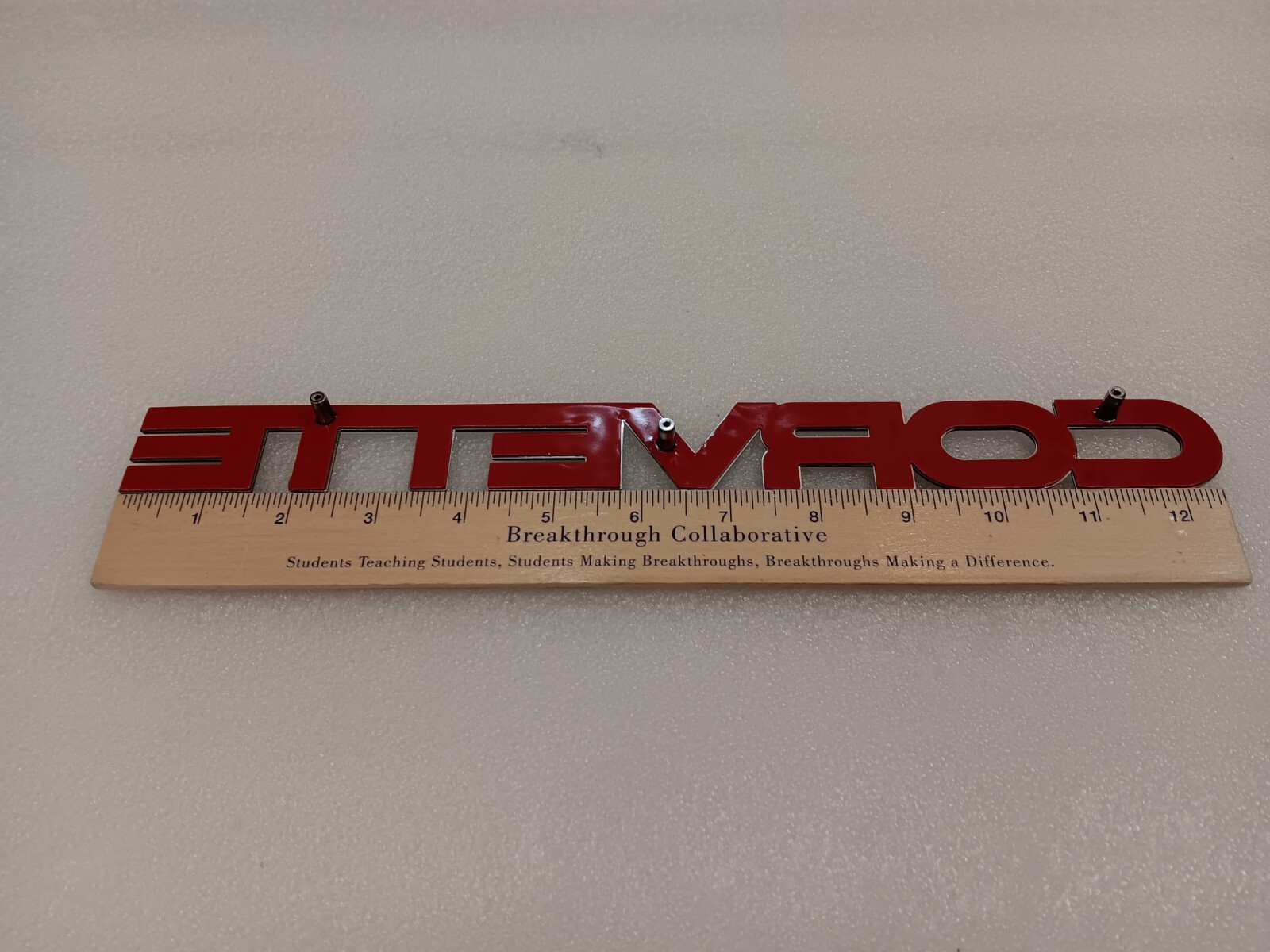 1984 - 1996 Corvette Rear Bumper Emblem Script Letters C4 Badge | eBay