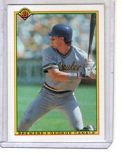1990 Bowman - #392 George Canale Milwaukee Brewers rookie baseball card 