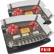 Audiotek 600W CX4 2 Way 4 Ohm Car Audio Passive Crossover Networks (2 Pack)