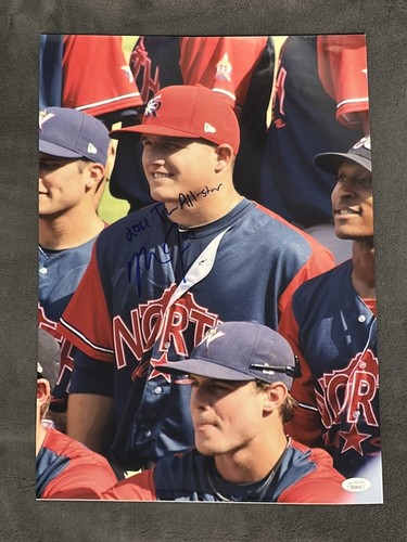Mike Trout 2011 All Star Pre Rookie Signed 12x18 Photo JSA LOA Angels Not 16x20