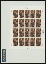 1997 Pop Warner Full Pane Stamp Sheet Scott 3149 MNH Sealed