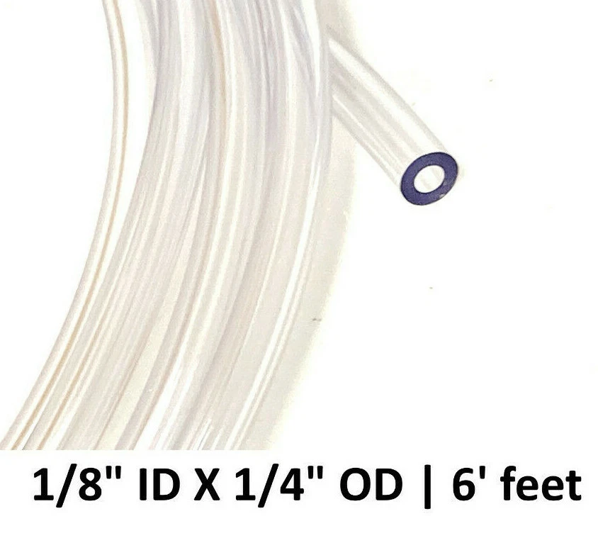 透明燃料线气体软管管碳水化合物通风口 1/8 英寸 ID X 1/4 英寸 OD | 6 英尺 Eth-OK — 第 2/4 张图片