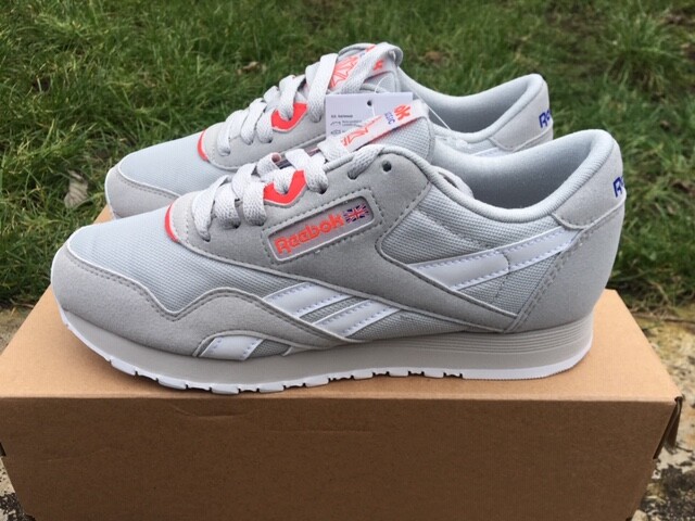 Reebok ® Classic Size 3 UK Ladies Trainers NYLON and TEXTILE Grey CN2965 NEW