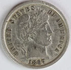 VF+ 1897 Barber Dime