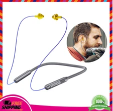 Work Earplug Bluetooth Headphones, Neckband Safety Earplug Work Earbuds-29Db Noi