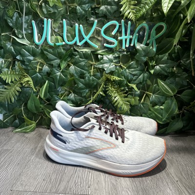 Size 9 - Brooks Hyperion White Orange Running Shoe Men SAMPLE