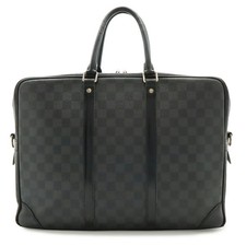 Auth Louis Vuitton Graphite Porte-Documents V...
