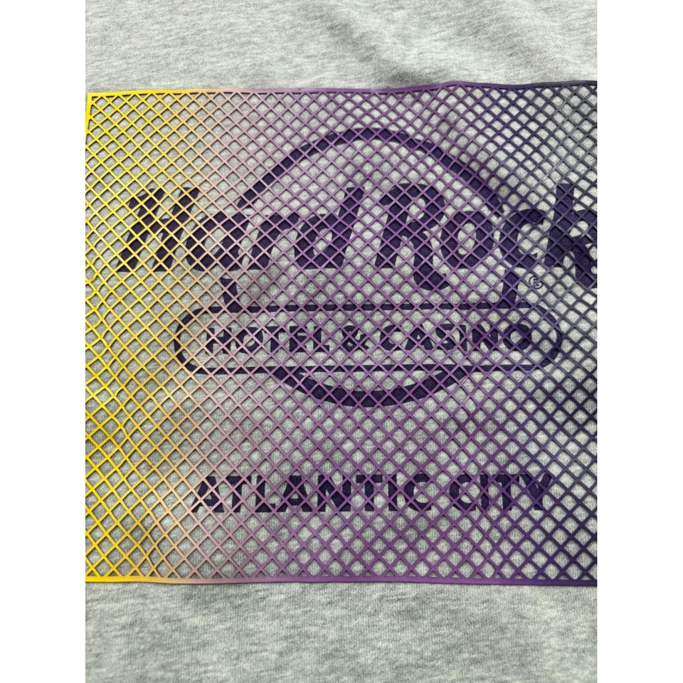 Hard Rock Hotel Casino Atlantic City Gray Crewneck Sweatshirt Men's XL 3D logo - Image 2 of 4