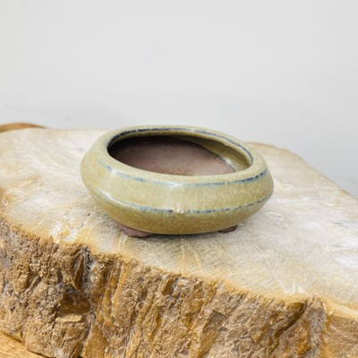 Mame Size Bonsai Tan Color Bag Style Pot 