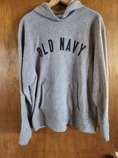 Old Navy pullover Sweatshirt Hoodie L gray polyester active wear
