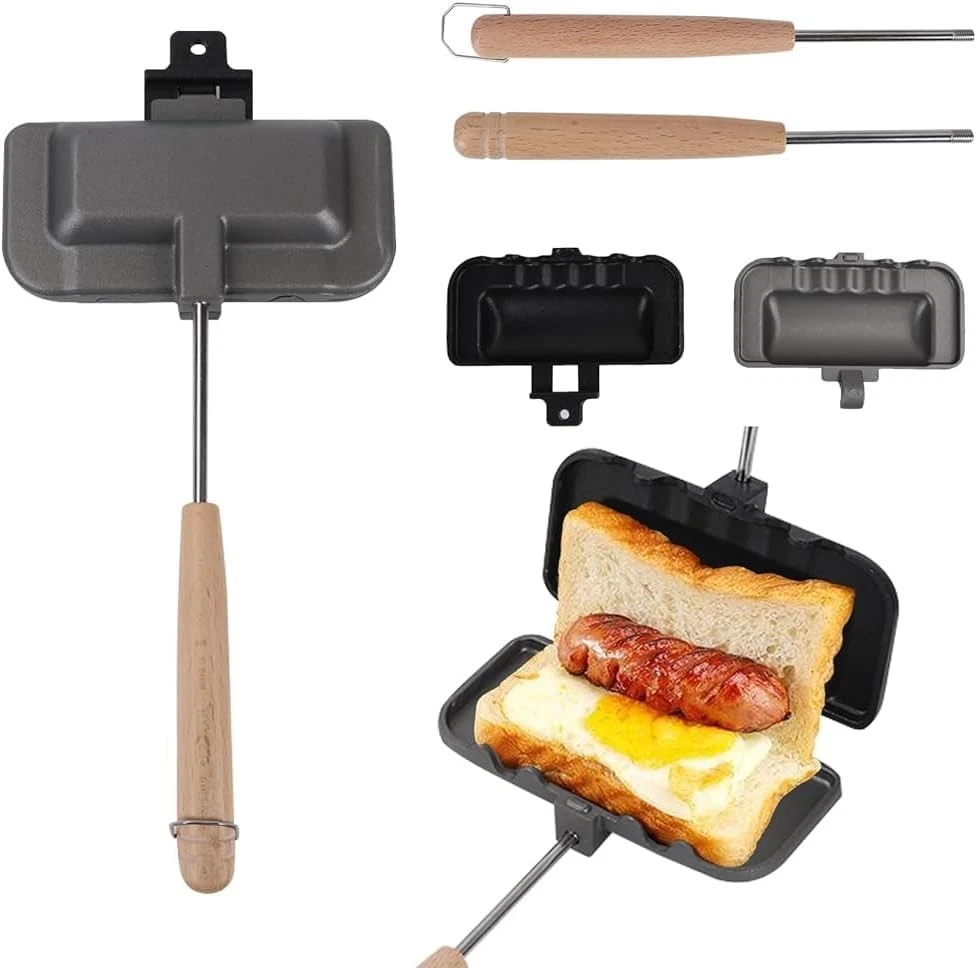 Hot Sandwich Maker Sandwich Maker Double Sided Pie Iron Non-Stick Cast Iron