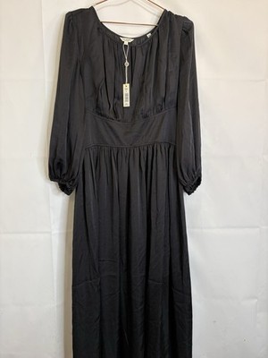 Max Studio London Women's Size Large Black Maxi Dress
