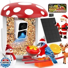 PeckCam Smart Bird Feeder with Camera 2K Live Real-Time Alert AI 