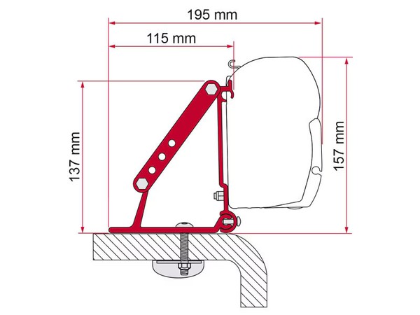 Fiamma F45 Adapter FüR Kit-Roof-image