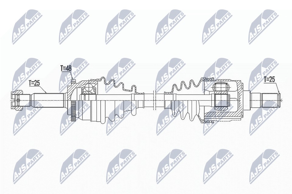 N.T.Y. NPW-HY-549.NTY Drive Shaft for HYUNDAI - Image 8
