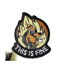 Disc Golf Pins This Is Fine Patch - Hook And ...
