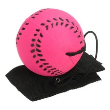 2.5 Inch Sports Wrist Ball, Baseball for Exercise, Fluorescent Rose Red