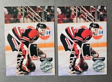 1992 Pro Set Platinum Dominik Hasek 2 Card Platimum Prospect Lot