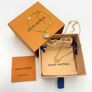 Bracciale originale LV M67275 Crazy In Rock/M61083 Essential V collana con scatola BA120494