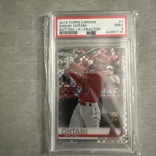 Shohei Ohtani RARE ROOKIE CUP XFRACTOR REFRACTOR INVESTMENT CARD CHROME PSA 9. rookie card picture
