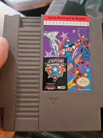 Captain America and the Avengers (Nintendo NES) Cartridge & Sleeve