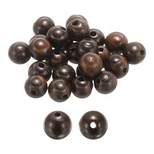 200pcs 6mm Grey Timber Round Polished Wooden Loose Beads for Craft