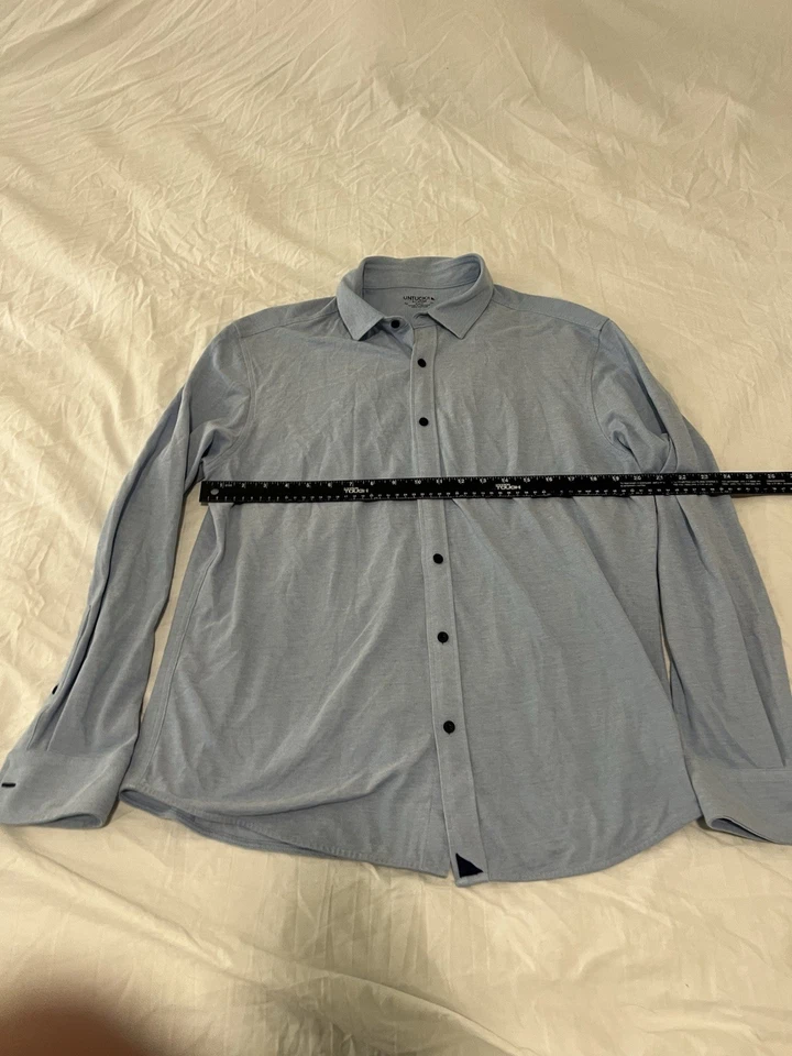 UNTUCKit Casual Shirt Mens XL Long Sleeve Button Down Blue 143 - Image 4 of 4