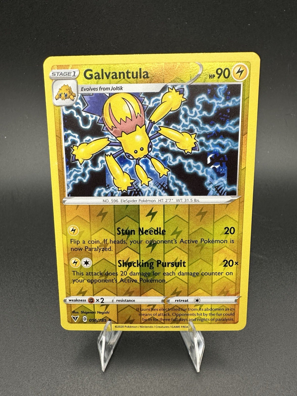 Pokemon TCG Vivid Voltage Galvantula Reverse Holo 56/185 - NM