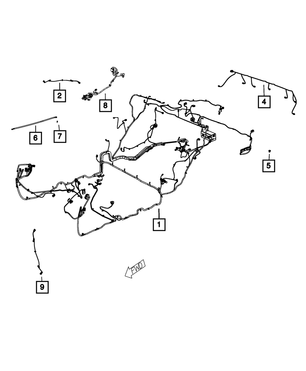 Genuine Mopar Body Wiring 68336695ae