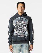 MERCIER First Place Hoodie Washed Black Size Medium Brand New with Tags