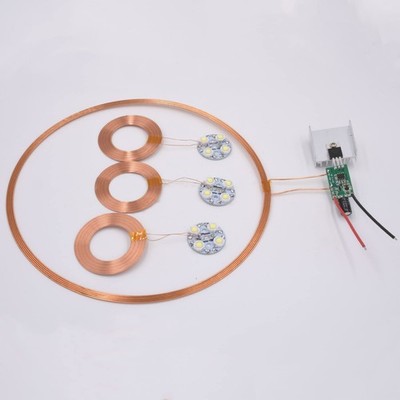 300mm Long Distance Wireless Charging Receiver 4x1W LED Power Supply