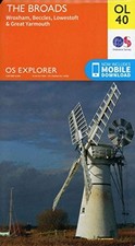 Ordnance Survey - Broads   Wroxham Beccles Lowestoft  Great Yarmout - G245z