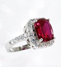 Ruby Gemstone Sterling Silver Ring Perfect Wedding Ring For Your Beloved