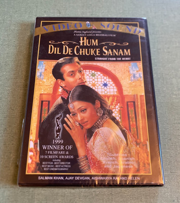 New! Hum Dil De Chuke Sanam / Straight From the Heart DVD 1999 Hindi Ships Free
