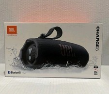 JBL Charge 6 Portable Waterproof Bluetooth Speaker with Carrying Strap (Black)