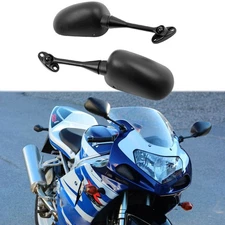 Black Motorcycle Rearview Side Mirrors For Suzuki GSX-R600 GSXR750 2000-2018