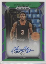 2019 Panini Prizm Draft Picks Purple & Green 147/199 Chris Clemons #117 Auto ti1