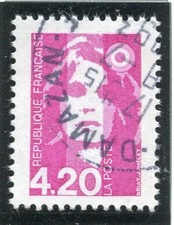 🦬Timbre France N°2770 - Type Marianne du Bicentenaire oblitéré - 4,20f - 1990🦬