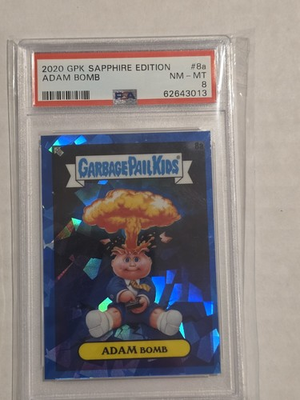#ad 2020 Garbage Pail Kids Adam Bomb #8a Sapphire PSA 8 $45.00