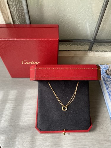 Cartier Trinity Pendant Necklace Mini Model 18K White Gold Yellow Gold Rose Gold