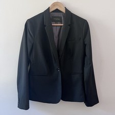 Banana Republic One Button Blazer Black Women se 8 EUC