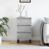 Sideboard Betongrau Holzwerkstoff 40X35X70 Cm Kommode Modern