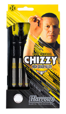 CHIZZY BRASS HARROWS STEELDART / Dart Schwarz Gelb Profi Dartpfeile