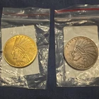 1907 Liberty Indian Head Ten-Dollars Coin - Commemorative Novelty.gold,silver.