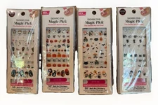 Set  Of 4 Dashing Diva Magic Pick Nail Stickers ~ NEW