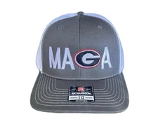 MAGA Georgia Mesh Snapback Embroidered curved bill baseball hat cap